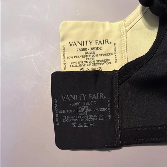 Women's Vanity Fair Intimates Set - Black and Beige Bras 2 pk - Picture 3 of 3